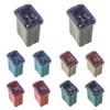 15A 20A 25A 30A 40A 32V Slow Blow FMM MCASE Type Fuses Micro Female Cartridge Fuses Low-Profile Fuses Kit(Pack of 10pcs)