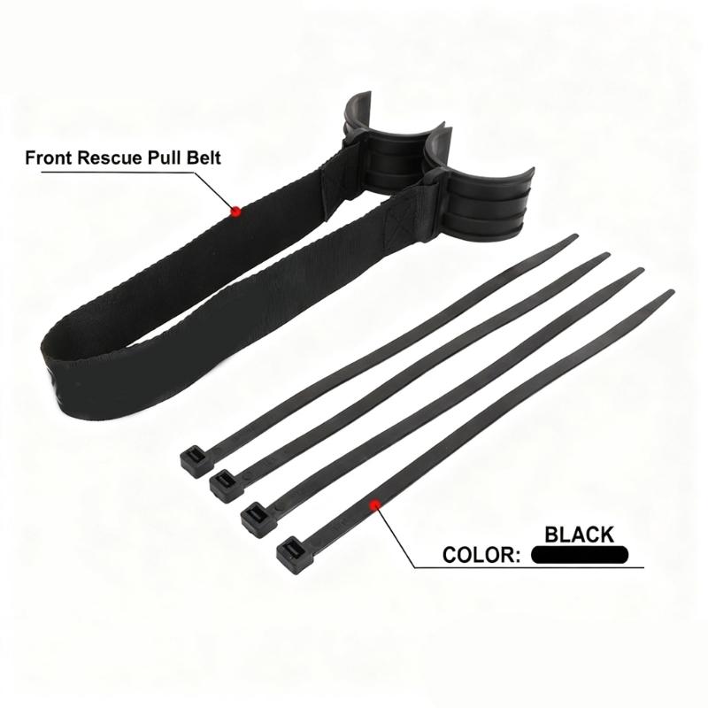 Quick Setups Recovery Strap for Motorcycle Emergency Towing Strong Nylon Material Lightweight Portable for Outdoor Use
