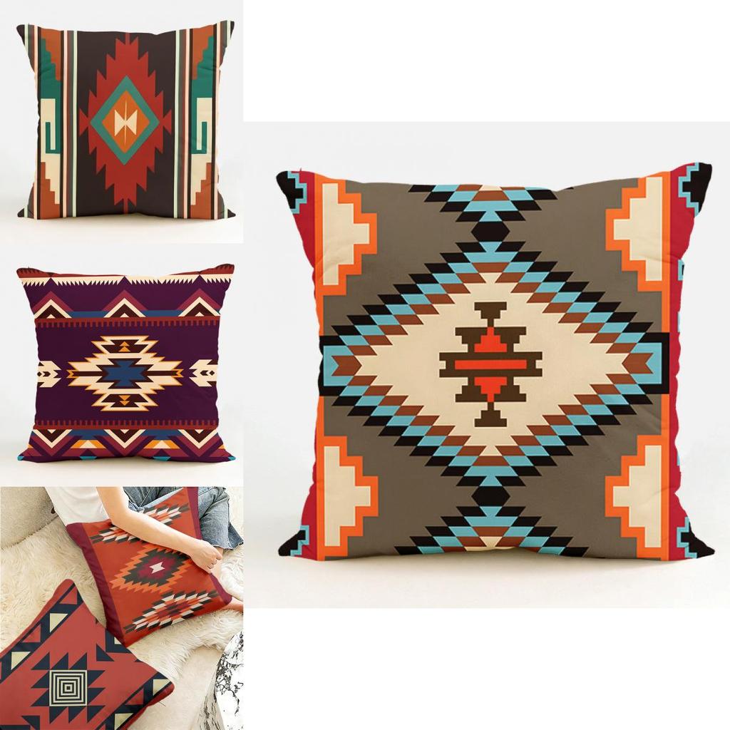Modern Minimalist Geometric Linen Pillow Cover For Living Room Decor