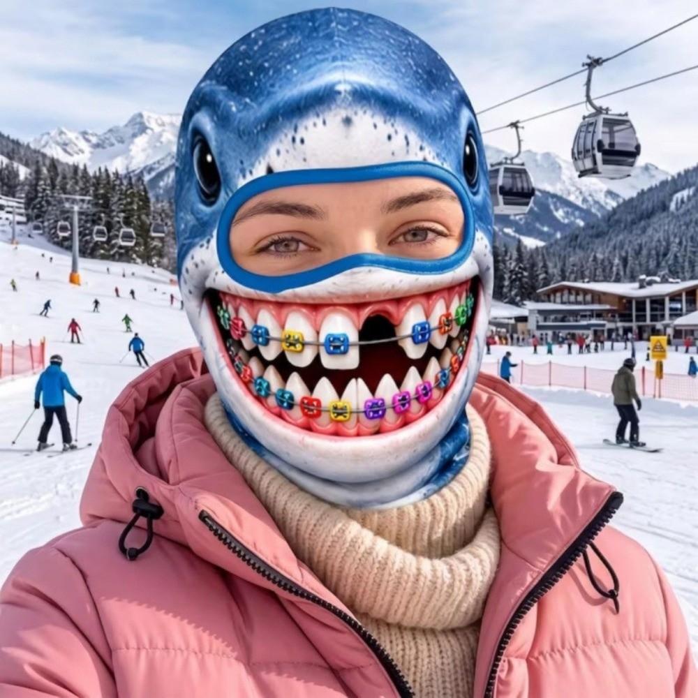 Windproof Balaclava 3D Animal Pattern Full Face Mask Sports Mask Motorcycle Balaclava Motorbike