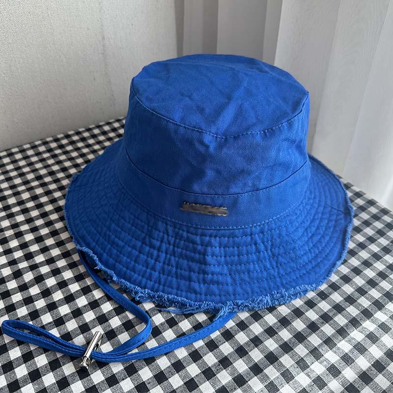 Women's Foldable Retro Bucket Hat: Japanese-Style Sun Hat with Frayed Edges, Korean Slimming Design