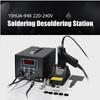 220V  Black Digital Display Electric Soldering Iron Handle Desoldering Station Weller Welder