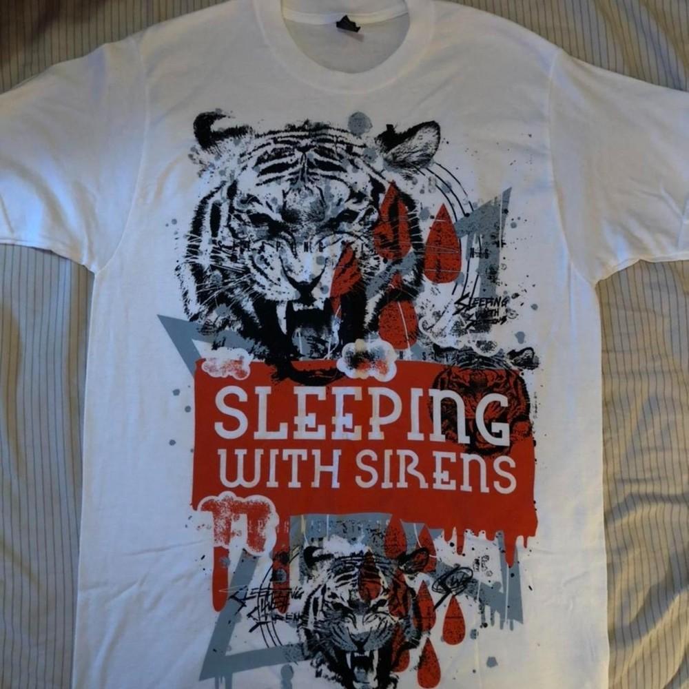 White Sleeping With Sirens band tee shirt S5XL PNA_322  FREE SHIPPING XXL