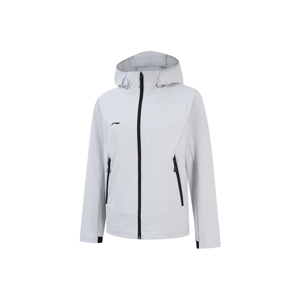 Li Ning Group Purchase Series Back Letter Zipper Versatile Hooded Casual Sports Windbreaker Women Outerwear AFDVF92-7