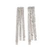 Silver Tassel Long  Earring Shiny Gold Chain Drop Earrings Elegant Sequin Earrings  Girls