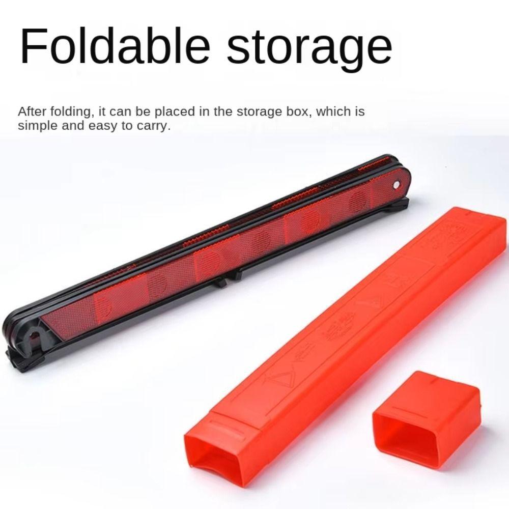 Red Reflective Warning Triangles Portable Folding Car Warning Sign  Breakdown Rescue
