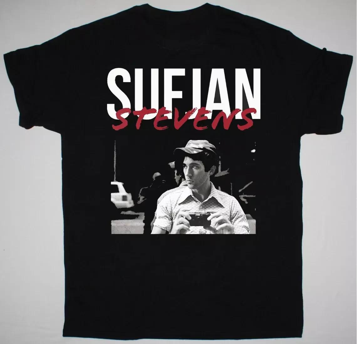Sufjan Stevens Singer Gift For Fans Black T Shirt Full Size S-5XL SS330 XXL