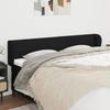 Vidaxl Wingback Headboard, Black, 163X23X78/88 Cm, Fabric