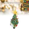 Zwerge Weihnachtsbaum Figur Dekoration Harz Vielseitig Bunt Leicht Kompakt Zwerg Weihnachtsbaum Dekoration Stilvoller Look für Arbeitsplatte