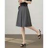 TERRE BLEUE A-Line High-Waist Casual Skirt