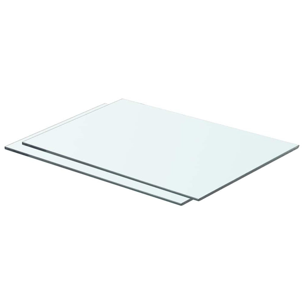 Panneaux d'étagère 2 pcs Verre  50 x 30 cm