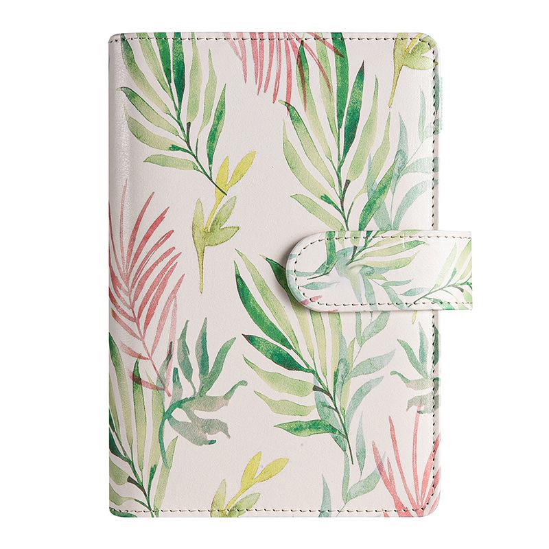 A6 Leaf Macaron Diary: Creative PU Binder for Event Planning and Business