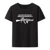Summer men's retro Kalashnikov Ak 47 Russian Gun Riffle Army T-shirt Creative Casual T-shirt