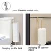 Wall Mounted Roll Paper Hanger Punch-free Lengthen Tissue Storage Holder  Bathroom