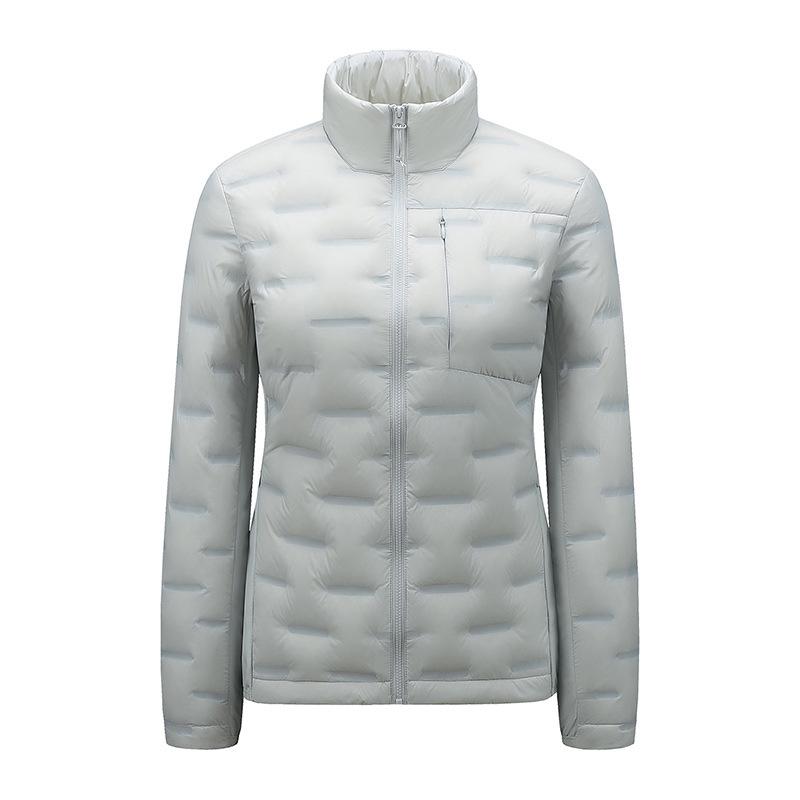 Leichte Daunenjacke für Damen und Herren mit Stehkragen für den Winter - Weiße Entendaune, Modischer Lässiger Warmer Mantel