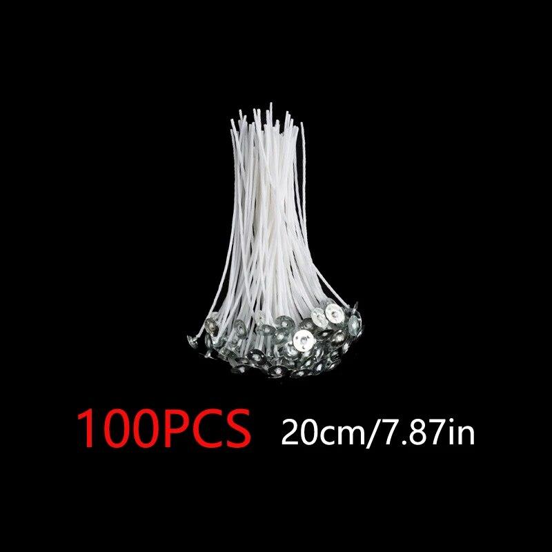 

100PCs Candle Wick Candle Wick for Paraffin Wax Butter Wick DIY Material
