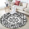 Uzumaki Naruto pattern round rug,Carpet Rug for Living Room Bedroom Playroom ,Non-slip Floor Mat,Holiday Gifts and Birthday Gifts.