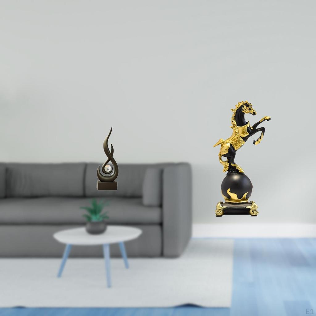 Abstract Statue Modern Art Resin Figurine Ornament for Living Room Bedroom Cabinet Tabletop