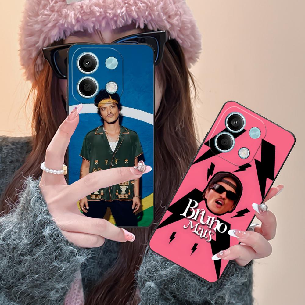 Bruno Mars Fashion Phone Case for Xiaomi Redmi Note 14 13 12 11 A5 3 2 1 Pro Plus 4G 5G Colour Printing Smartphone Pretty Cover