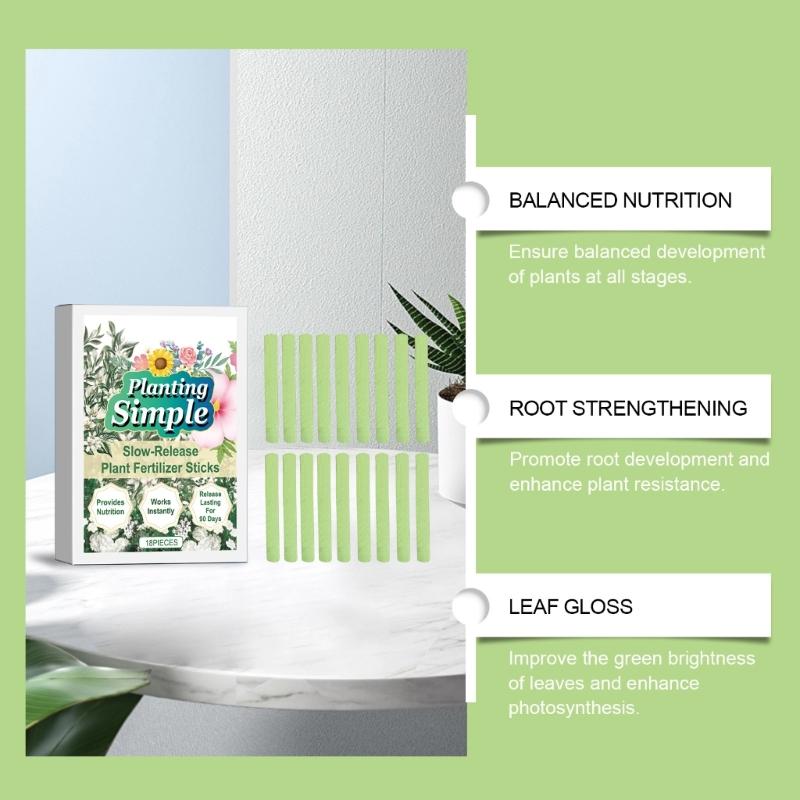 Plant Growth Support Sticks Improve Nutrient Enhances Soil Condition and Increase Resistance Perfect for Gardens Farms