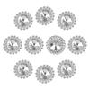 10Pcs/Set Metal Rhinestone Buttons DIY Durable Shirt Buttons Sewing Button Craft Decoration Needlework Scrapbook Accessories