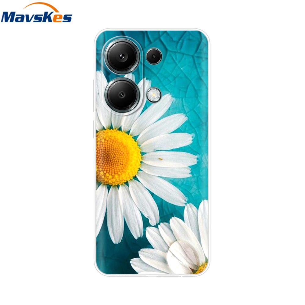 For Poco M6 Pro Case For Xiaomi Poco M6 Pro 4G Cover Fundas Coque Camera Protector Soft Silicone Phone Back Case For Poco M6 Pro