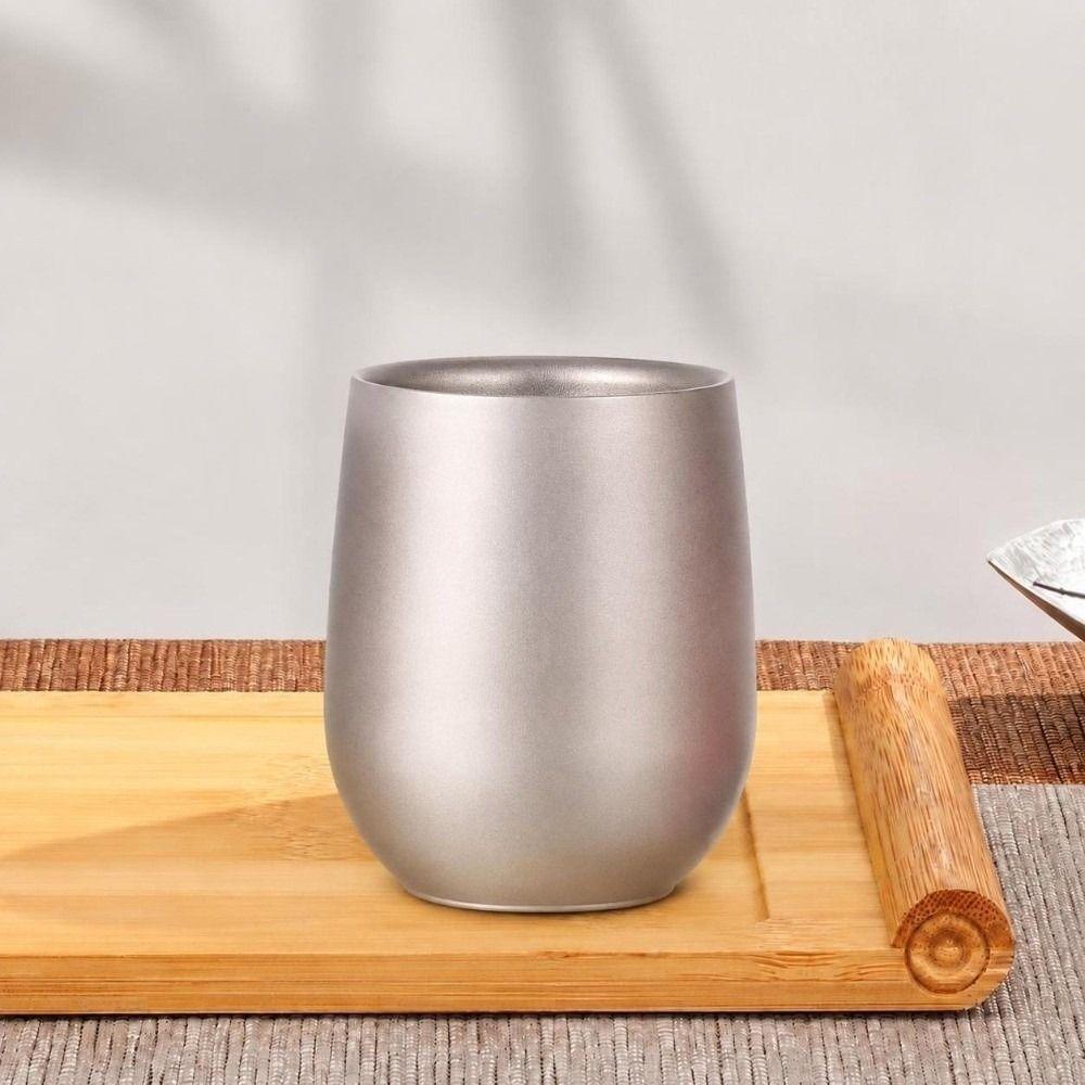 Insulated Camping Coffee Cup Lightweight Outdoor Drinkware Double-Wall Eggshell Tumbler  Home