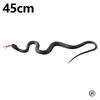 45cm Fake Realistic Rubber Toy Snake Simulation Anaconda Scary Halloween To Scare Birds Props Prank Trick Toy Accessories