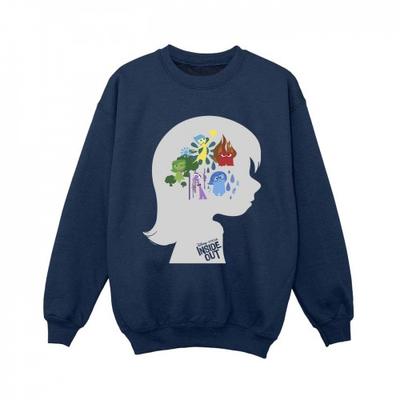 Jungen Inside Out Kopf Silhouette Sweatshirt