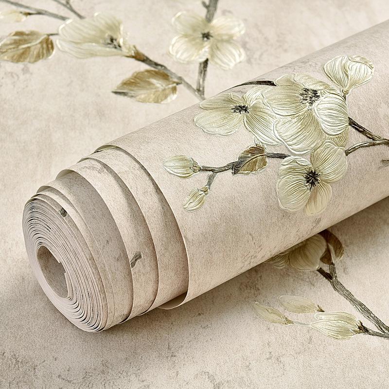 Retro American Country 3D Pastoral Wallpaper for Bedroom & Living Room TV Background