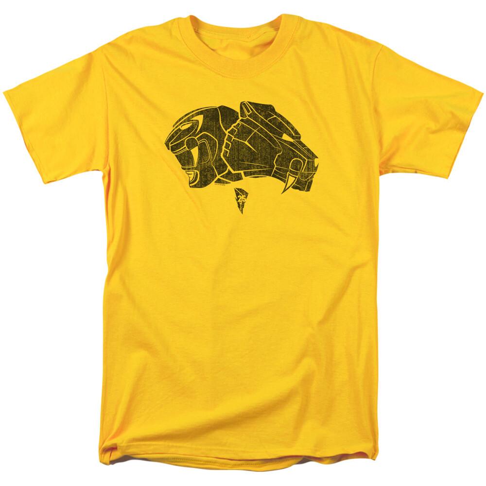 Mighty Morphin Power Rangers Yellow T Shirt Mens Licensed Classic TV Show Yellow XXXL
