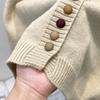 Mode Elegant Locker Ärmellos Gestrickte Strickjacke Pullover Weste Damen 2025 Herbst Winter Lässig Knöpfe Weste Einfarbig Tops Kleidung