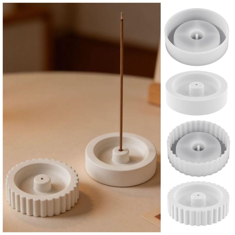 2 Stück weiche DIY-Silikonform Kreative Räuchergefäßform Räucherstäbchenhalterform Heimdekoration
