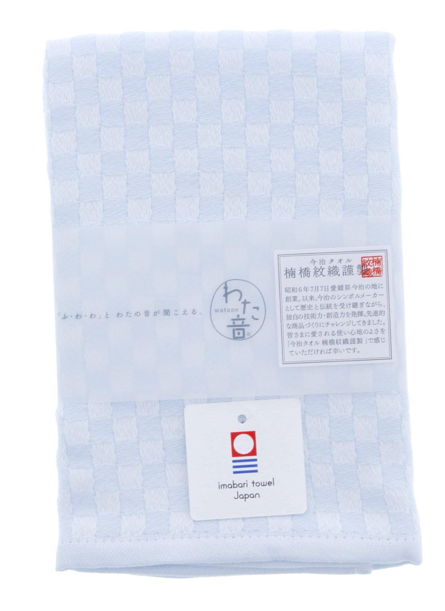 

Kusubashi Mon Ori Imabari Towel Cotton Satin x 35cm Handkerchief, Tone, Weave, Blue, 1-60070-11-PAP, 35.5 синий