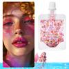 1 Bag Mermaid Gel Body Glitters Set Vibrant Sequin Mermaid Makeup Eye Shadow Ideal for Beach Party Looks Beach Make Up Wholesale