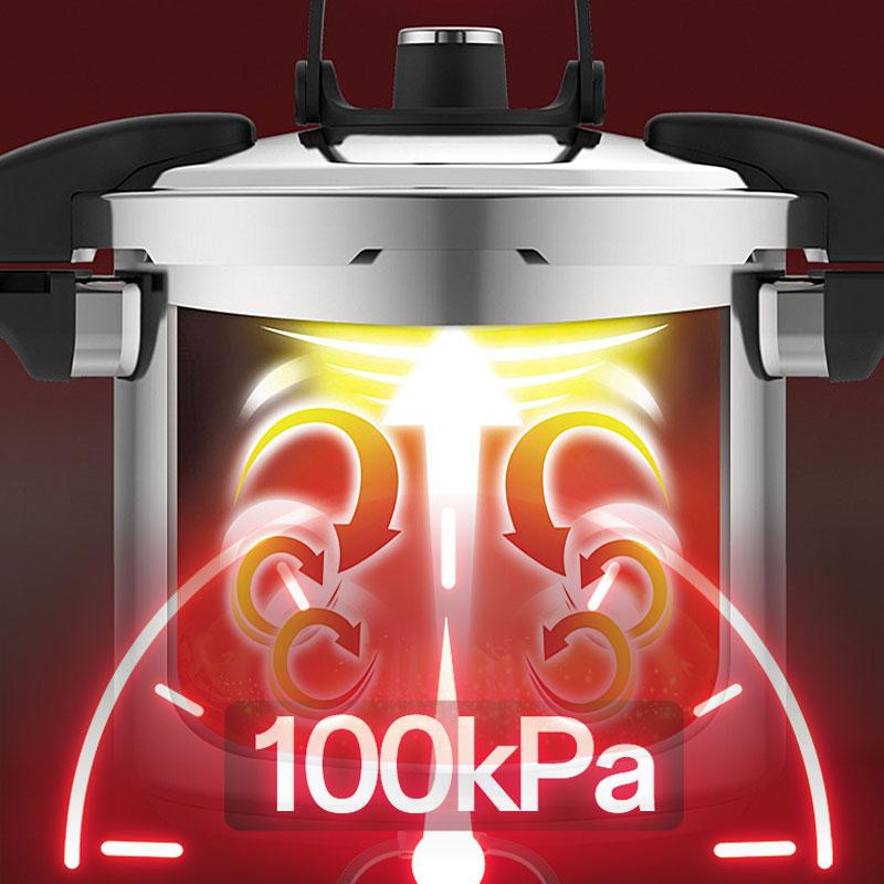 Portable Mini Stainless Steel Pressure Cooker with Folding Handle 1.9/2.7L Cooking Pressure Cooker for Outdoor Camping Cookware