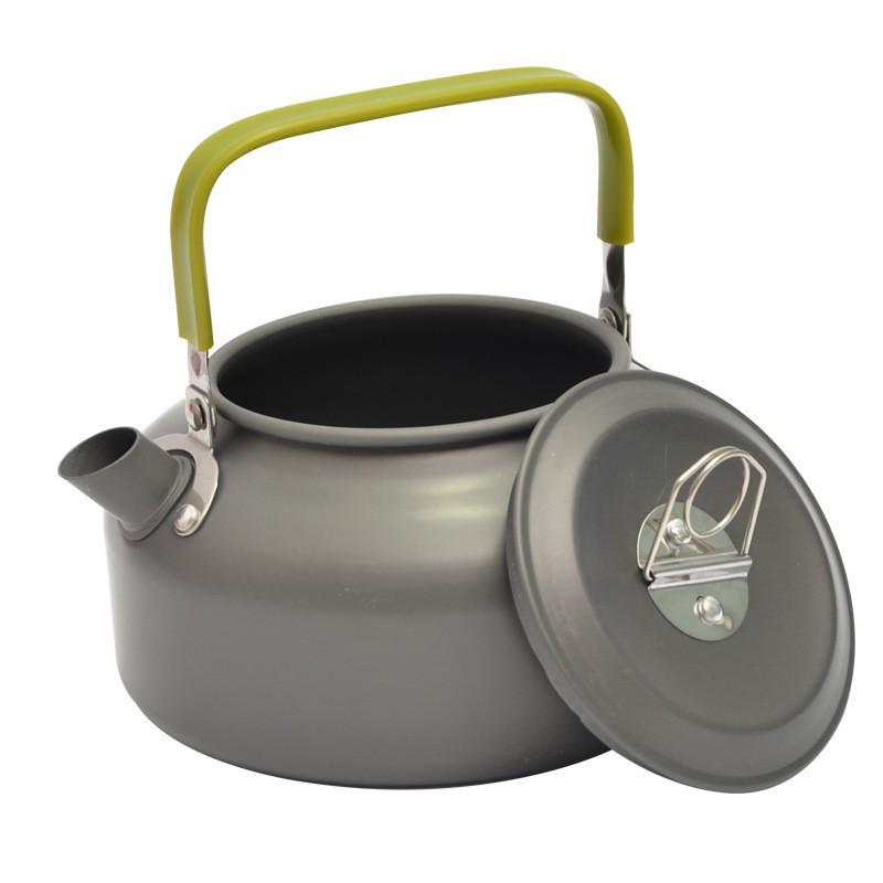 0.8L Ultra-light Aluminum Outdoor Kettle: Portable Coffee & Water Pot for Camping, Fishing & Picnics
