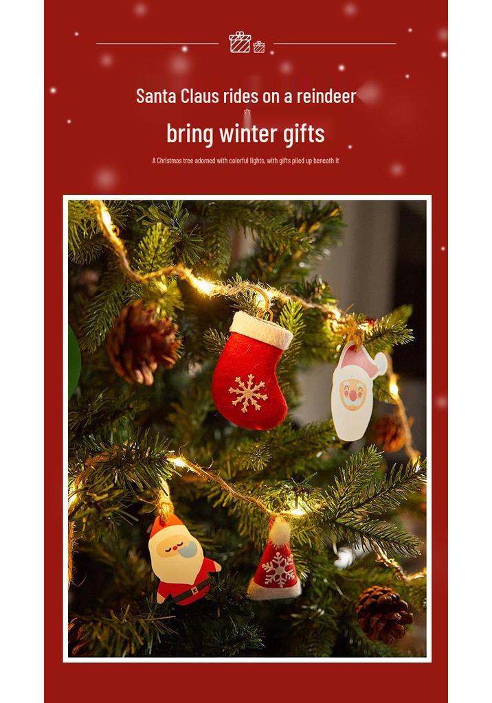 LED Christmas Pine Cone Fairy Lights - Colored Holiday Tree Ornaments & Window Decorations