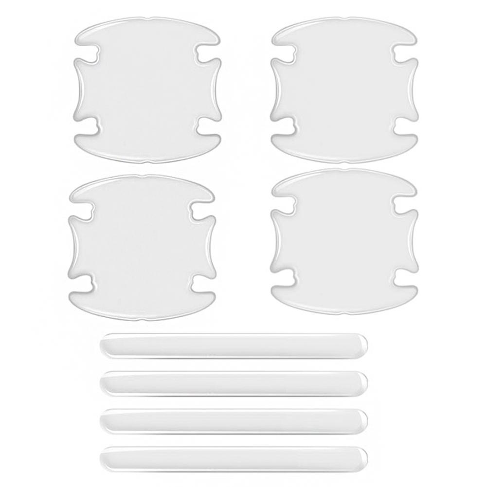 8PCS Universal Car Door Handle Sticker Decal Warning Diamond Auto Strip Driving Safety Bling Car Accessories for Girls Woman