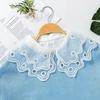 Perfekte Übereinstimmung Damen Großer Revers Falscher Kragen Spitze Weiß Chiffon Falscher Kragen Damen Revershemd Bluse Abnehmbarer Kragen Für Pullover Dekorativ