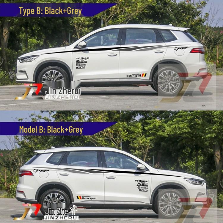 BYD Song Pro Pinstripes: DM Waistline Color Decals for Stylish Car Decoration