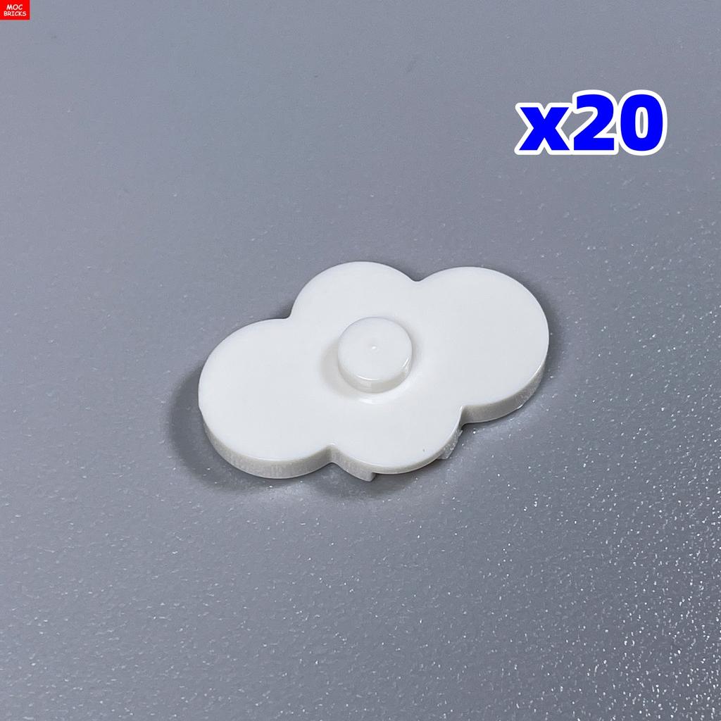 MOC Bricks White Plate 2x3 3x5 Floor Wall House Room Bedroom decorate Girl Building Blocks Children's Toys