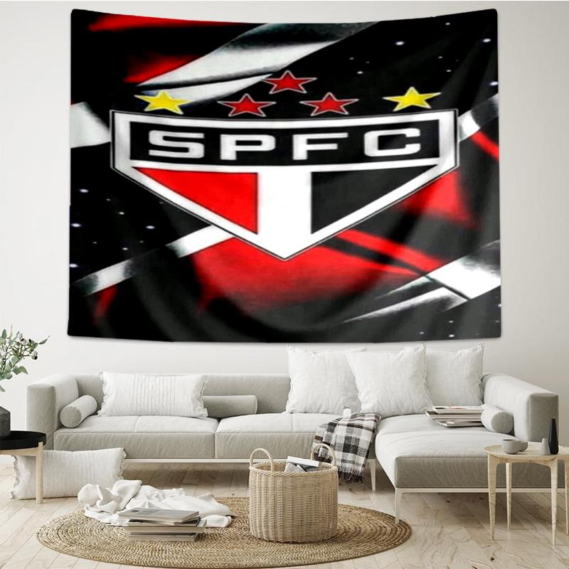 1PC Spfc Team Crest Design Printed Tapestry Room Decoration Wall Hanging for Living Room Bedroom, Dormitory, Birthday and Christmas Gifts