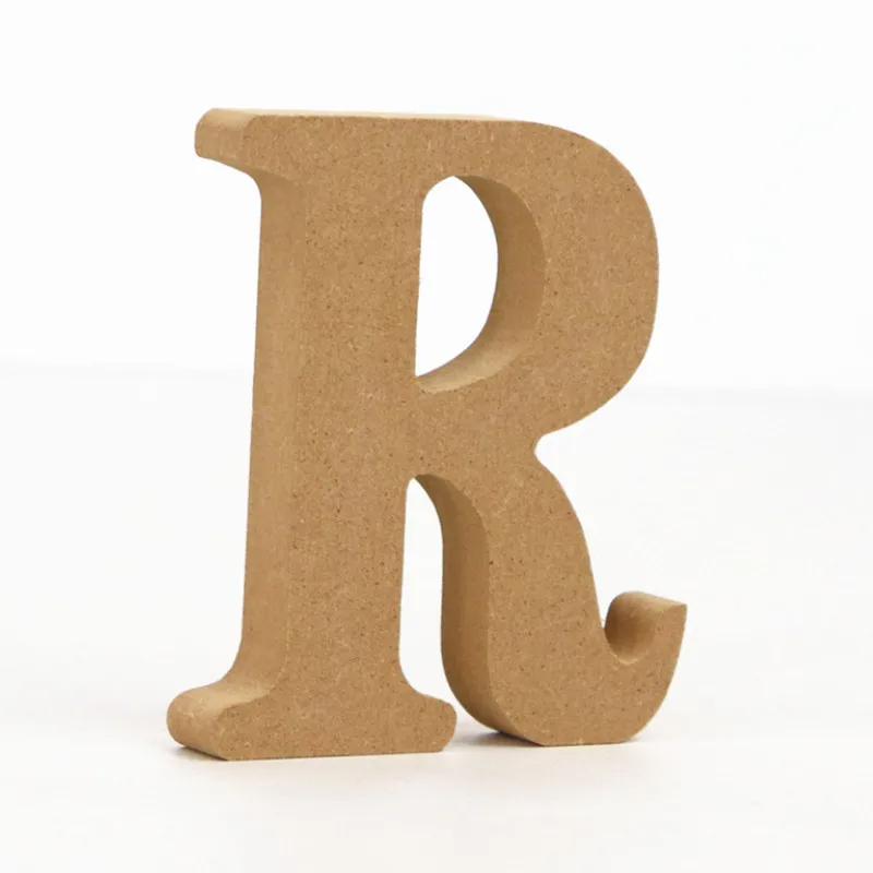 26-Letter Wooden Alphabet DIY 10cm Handicrafts Three-Dimensional Decorative Letters Sign Decorations Craft Supplies
