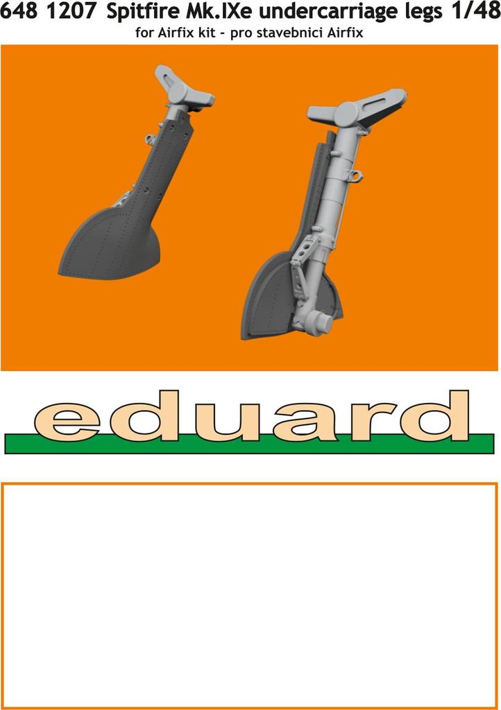 Eduard Brassin Spitfire Landing Gear Main Landing Gear Cover Plastic Model Parts EDU6481207 1/48 Mk.IXe (for Airfix)