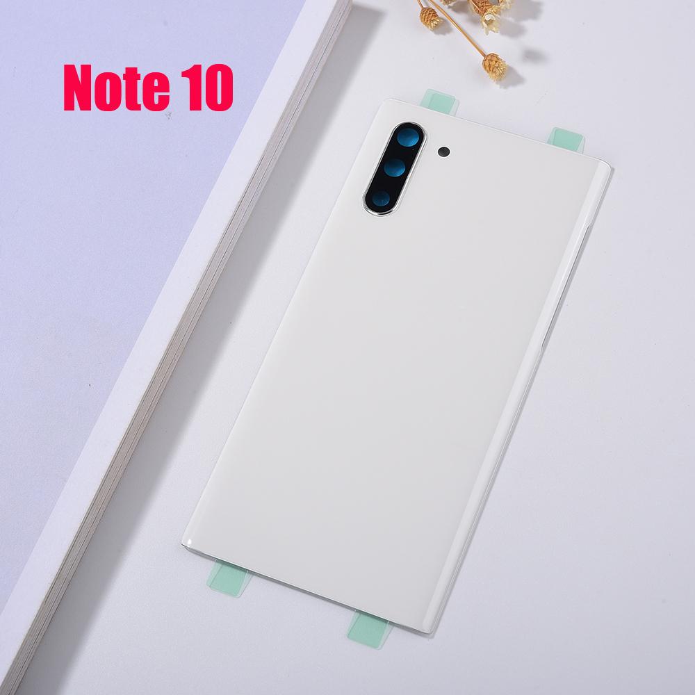 For Samsung Galaxy Note 10 Plus N975 N975F Note 10 N970 N970F Glass Back Battery Housing Cover Rear Door Cover Note 10 10+