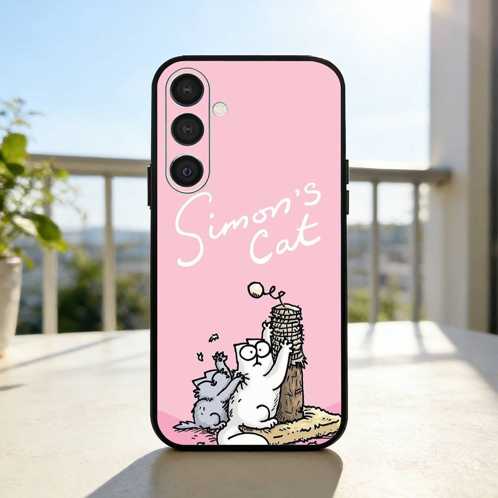 S-Simons And C-Cats Phone Case For Samsung A73,72,71,53,52,51,22,91,80, Soft Black Cover Samsung a42 5g