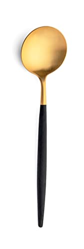

Cutipol GOA Single Item Table Spoon, Black x Gold, GO.05 GB