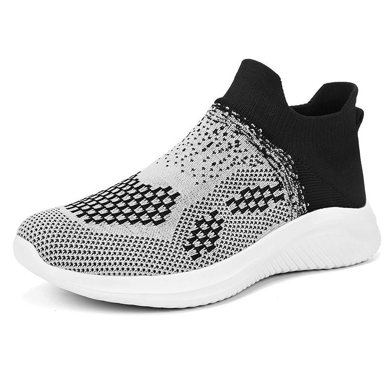 Herrskor Andningsbara Klassiska Löparskor för Man Utomhus Lätta Bekväma Nätsskor Slip-on Promenadskor Tenis Kvinnor