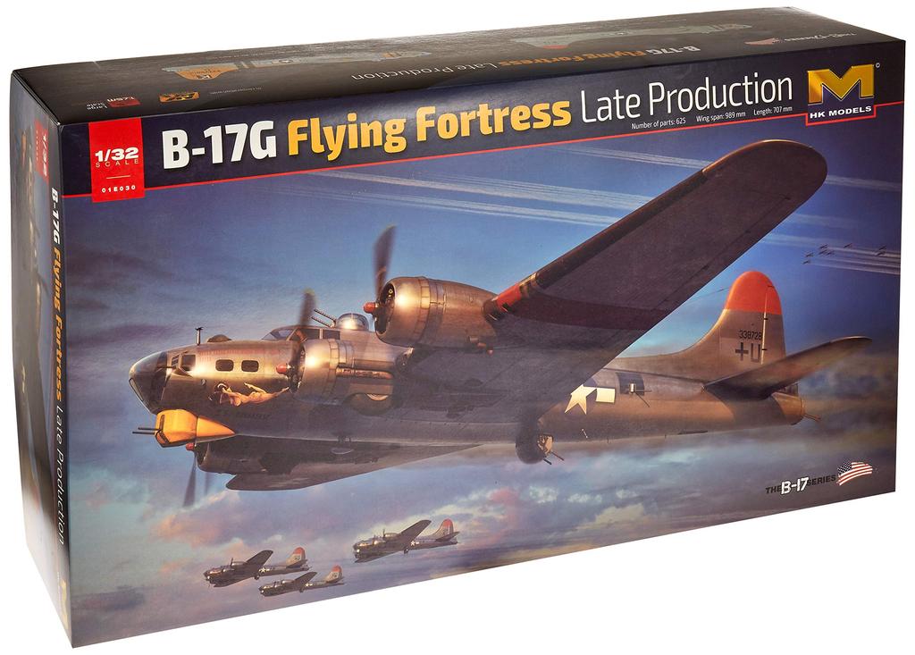 HK Model US Air Force Flying Fortress Bomber Plastic Model HMK01E030 1/32 B-17G